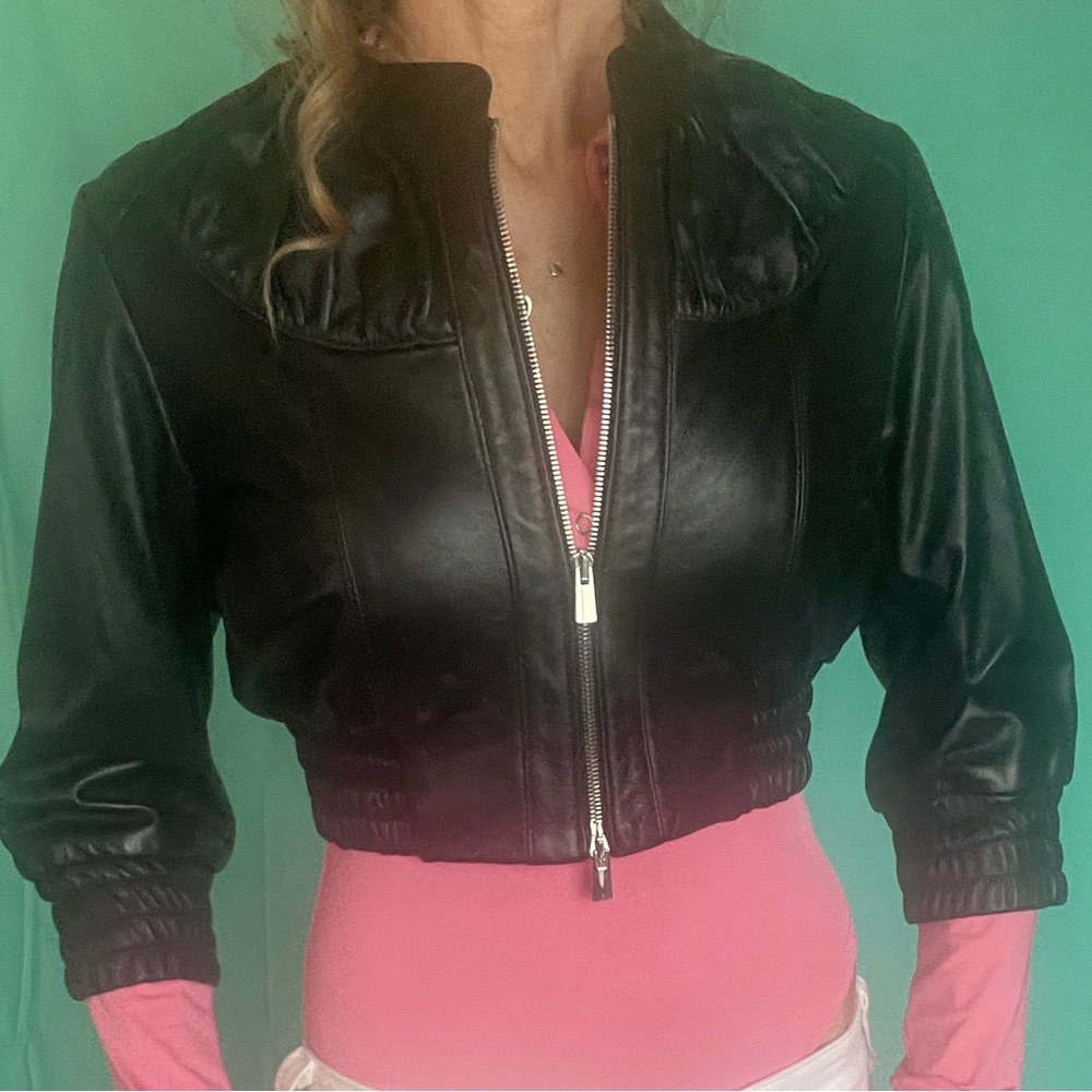 FADI Italian Black Leather Jacket